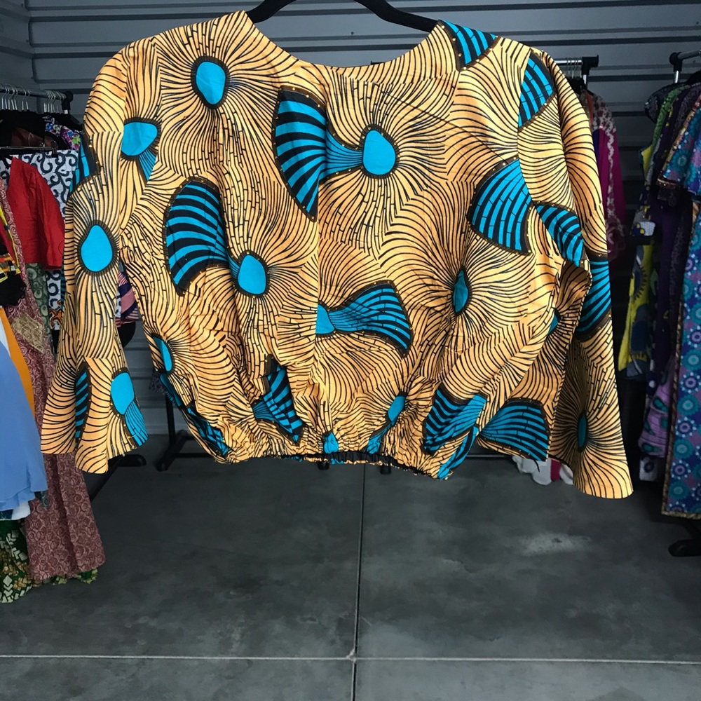 African print Ankara crop top